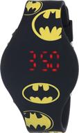 🦇 batman kids' bat4146 watch: stylish timepiece with black rubber band logo