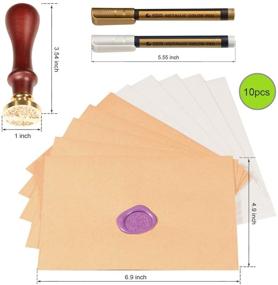 img 1 attached to 📨 Triwol 672pcs Wax Letter Seal Kit: Wax Seal Beads, Warmer, Envelopes, Stamp & Metallic Pen – Perfect for Sealing Envelopes, Crafts & Decoration