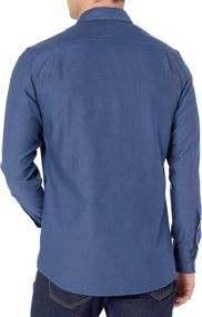 img 2 attached to Goodthreads Slim Fit Long Sleeve Herringbone Heather Men's Clothing in Shirts