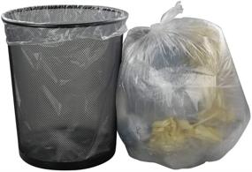 img 1 attached to 🗑️ Convenient 2.6 Gallon Clear Garbage Bags - 110 Counts, Ideal for Small Trash