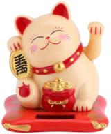 powered cat lucky wealth welcoming display logo