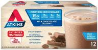 atkins milk chocolate delight gluten-free protein shake 11 fl oz - keto friendly (pack of 12) logo