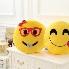 img 3 attached to 😂 Hilarious 12.5 Inch Yellow Smiley Emoticon Pillow: Laugh Till you Cry!