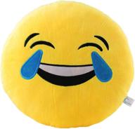 😂 hilarious 12.5 inch yellow smiley emoticon pillow: laugh till you cry! logo