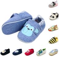 👟 cosankim baby slipper soft sole non skid sneaker moccasins - toddler first walker crib house shoes logo