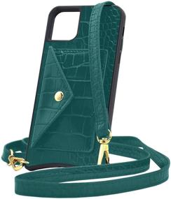 img 4 attached to 👝 Jill Zarin – Stylish Wallet Phone Case for iPhone 11 - Trendy, Durable, &amp; Compact PU Leather Cover with Credit Card &amp; Money Holder Pocket Slot (Emerald Green)