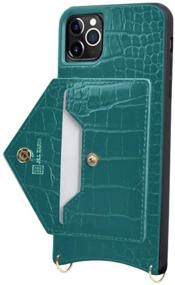 img 3 attached to 👝 Jill Zarin – Stylish Wallet Phone Case for iPhone 11 - Trendy, Durable, &amp; Compact PU Leather Cover with Credit Card &amp; Money Holder Pocket Slot (Emerald Green)