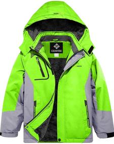 img 4 attached to GEMYSE Boys' Waterproof Fleece Windproof Jacket: Clothing, Jackets & Coats
