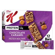 протеиновые батончики kellogg's special k, шоколадно-карамельные, 19 унций (12 батончиков) - заменитель еды и белковые закуски логотип