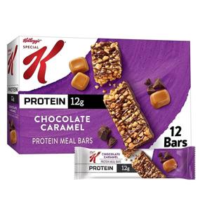 img 4 attached to 🍫 Kellogg's Special K Protein Bars, Chocolate Caramel, 19oz Box (12 Bars) - Meal Replacement and Protein Snacks