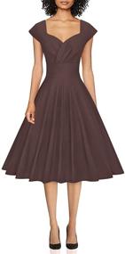 img 4 attached to 👗 Vintage Stretchy Women's Dresses: Shop at GownTown for Classic and Chic Women's Clothing