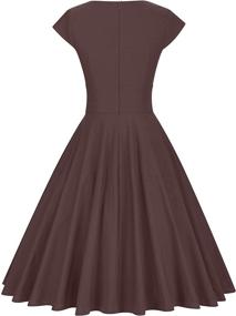 img 3 attached to 👗 Vintage Stretchy Women's Dresses: Shop at GownTown for Classic and Chic Women's Clothing