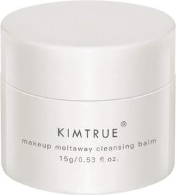 img 4 attached to KIMTRUE Meltaway Makeup Remover Cleansing Balm: 2-in-1 Face Cream with Bilberry & Moringa Seed Extracts - Travel Size 15g/0.53oz
