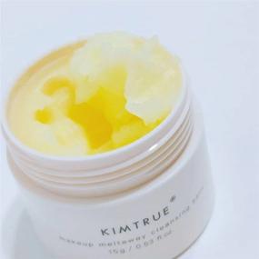 img 2 attached to KIMTRUE Meltaway Makeup Remover Cleansing Balm: 2-in-1 Face Cream with Bilberry & Moringa Seed Extracts - Travel Size 15g/0.53oz