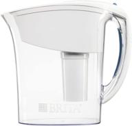 💧 brita small 6-cup water filter pitcher | space-saver, bpa-free, white | includes 1 standard filter logo