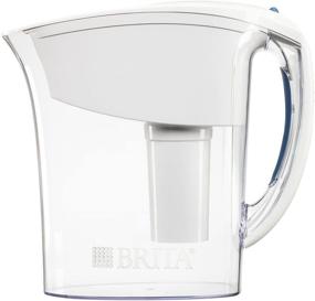 img 4 attached to 💧 Brita Small 6-Cup Water Filter Pitcher | Space-Saver, BPA-Free, White | Includes 1 Standard Filter