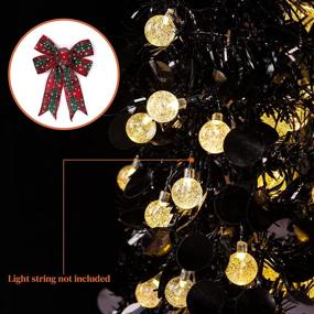 img 3 attached to Ceephouge Black Christmas Tree: Collapsible 5ft Pop-Up for Halloween Decor & Easy Setup Artificial Xmas Tree – Indoor/Outdoor Holiday Decorations (Black)