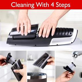 img 1 attached to 🧹 5KPA High Power Cordless Handheld Vacuum Cleaner for Home Car Cleaning - Rechargeable, Portable & Potent Pet Hair Gap Cleaner | Wet-Dry, with Battery Indicator