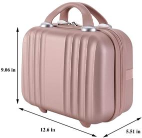 img 2 attached to 🧳 Exttlliy Cosmetic Portable Carrying Suitcase: Your Perfect Travel Companion for Organized Beauty Essentials