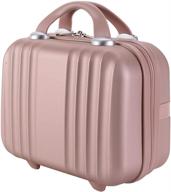 🧳 exttlliy cosmetic portable carrying suitcase: your perfect travel companion for organized beauty essentials logo