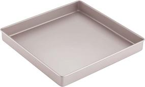 img 4 attached to 🍪 CHEFMADE 11-Inch Baking Sheet Pan: Non-Stick Square Bakeware for Meat, Bread, and Pastries - Champagne Gold