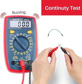 img 1 attached to 🔧 AstroAI 2000 Count Digital Multimeter with DC AC Voltmeter, Ohm Volt Amp Tester - Voltage, Current, Resistance Measurement; Live Wire Testing, Continuity Detection