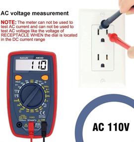 img 3 attached to 🔧 AstroAI 2000 Count Digital Multimeter with DC AC Voltmeter, Ohm Volt Amp Tester - Voltage, Current, Resistance Measurement; Live Wire Testing, Continuity Detection