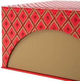 img 2 attached to 🎁 Красивые коробки Glitzhome на День Благодарения и Рождество - 5 разных размеров для творческой подарочной упаковки, набор из 5 красных штук!