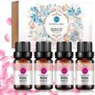 rose essential oil therapeutic diffuser wellness & relaxation logo