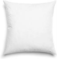 🛏️ premium hypoallergenic pillow forms by fbts - 18x18 inch square sham stuffer pillow insert, ideal for decorative cushions on sofa, couch, and bed pillows - 1 pack logo