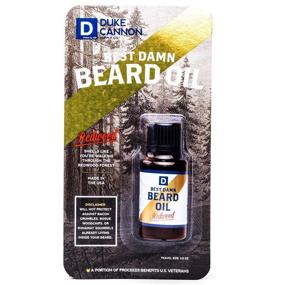 img 2 attached to 🧔 Duke Cannon Supply Co. Best Beard Oil: Redwood Scent, 0.5oz Travel Size for Softening and Conditioning