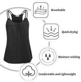 img 1 attached to Workout Racerback Sleeveless Muscle Running Sports & Fitness and Other Sports