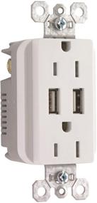 img 1 attached to Seymour TM826USBWCC6 Charger Tamper Resistant Receptacle