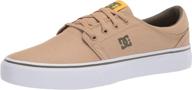 👟 men's dc trase skate shoes in brown olive logo