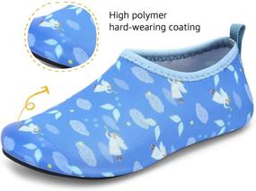 img 3 attached to 🦄 Racqua Unicorn Barefoot Quick Dry Shoes for Girls in Sizes 12.5-13.5: Stylish and Athletic Footwear