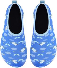 img 2 attached to 🦄 Racqua Unicorn Barefoot Quick Dry Shoes for Girls in Sizes 12.5-13.5: Stylish and Athletic Footwear