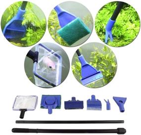 img 3 attached to 🐠 TOCO FREIDO Fish Tank Cleaner Kit: Ultimate Solution for Easy Aquarium Maintenance, Water Changing, Gravel Vacuuming & Algae Cleaning