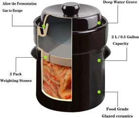 img 1 attached to Fermentation Crock Jar Liter Fermenting