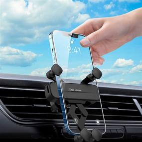 img 4 attached to 📱 ICHECKEY Upgraded Car Phone Mount: Automatic Locking Air Vent Holder for 4-6 inch Phones - Stable, Non-Slip, and Cool (Black)