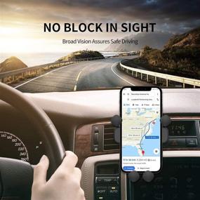 img 3 attached to 📱 ICHECKEY Upgraded Car Phone Mount: Automatic Locking Air Vent Holder for 4-6 inch Phones - Stable, Non-Slip, and Cool (Black)