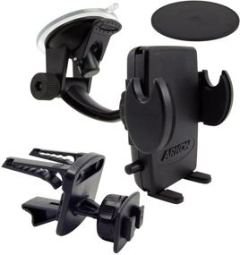 img 4 attached to 📱 Arkon Car Phone Holder Mount for iPhone 12 Pro Max XS XR Galaxy Note 21 20 10 Retail - Black