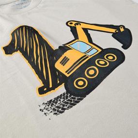 img 3 attached to 🚜 AMZTM Bulldozer Construction Birthday Party T-Shirt - Truck Birthday Shirt for Boys