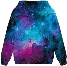 img 2 attached to 👕 Coiknavs Galaxy Sweatshirts: Trendy Pullover Hoodies for Boys' Clothing
