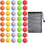 🏌️ enhance golf skills with 40 pack foam golf practice balls - realistic feel, limited flight training balls for indoor or outdoor use логотип