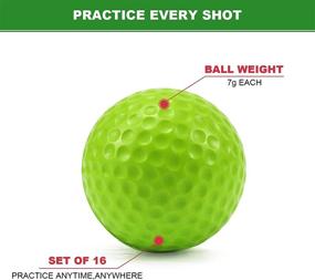 img 2 attached to 🏌️ Enhance Golf Skills With 40 Pack Foam Golf Practice Balls - Realistic Feel, Limited Flight Training Balls for Indoor or Outdoor Use