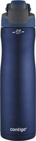 img 4 attached to Contigo Autoseal Chill 24 Oz. Water Bottle: Monaco - Sleek Stainless Steel Vacuum-Insulated Design for Max Cooling