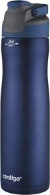 img 1 attached to Contigo Autoseal Chill 24 Oz. Water Bottle: Monaco - Sleek Stainless Steel Vacuum-Insulated Design for Max Cooling