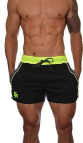 img 4 attached to Карманы шорт для бодибилдинга YoungLA AllBlack