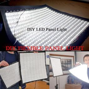 img 1 attached to 🎥 DIY LED U-Домашняя светодиодная лента: высококачественная 5M белая лента на белой печатной плате для освещения кино и телевидения, фотографии - CRI RA 97-99, SMD5630, 300LEDs, DC12V