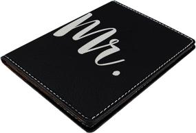 img 3 attached to 🌙 Honeymoon Engraved Leather Passport for Newlyweds